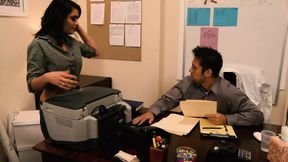 Busty Latina Charley Chase Takes Dick-tation in the Union Office
