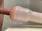 Fucking my new flashlight. No hands big cumshot