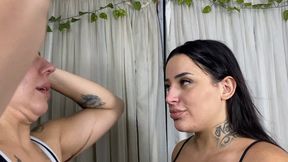 Brunette and Redhead in a Nose Fight CLIP 3 by Ariel and Sasha - CAM FULL HD