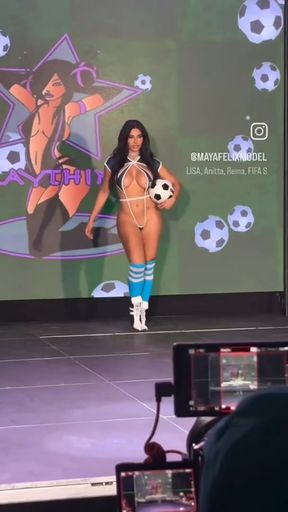 Soccer player in uniform