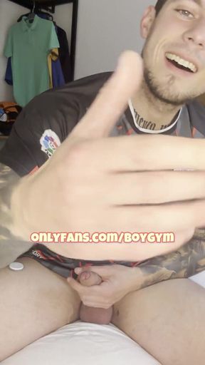 Football Player No Hands Cum