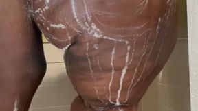 shower times with giant butt step ebony milf mom