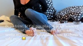 My Brother-in-law Fucked Me, I Took off the Condom so He Could Squirt Into My Whore Pussy