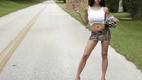 ”Titty latina girl gives a nice offer”