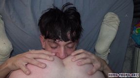 Irish rugby dude riding hunchback British boy