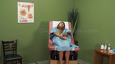 Doctor Makes Patient Cum and Squirt in Exam Room Cam 2 Close-up FULL RED Version