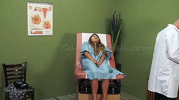 Doctor Makes Patient Cum and Squirt in Exam Room Cam 2 Close-up FULL RED Version