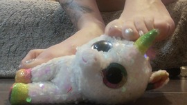 Foot crush plush