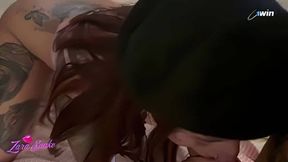 Amazing! The fat knob of the pawnshop invaded my vagina in the fur cover - the greatest XXX porn!