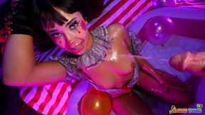 clown town ep.5: cutie beca barbie is sperm & piss crazy