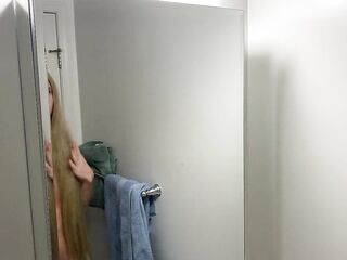 Crossdresser Fixing Indecent Wig