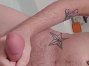 Cum shot in bath