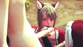 Yaoi Femboy - Threesome Femboys Hard Sex - Sissy crossdress Japanese Asian Manga Anime Game Porn Gay