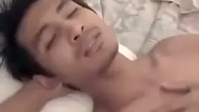 Thai Twink Phones For A Hotel Massage