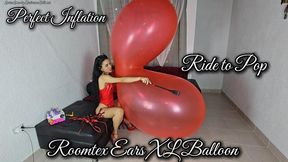 Perfect inflation and Ride to Pop Roomtex Ears XL Balloon