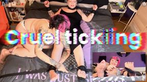 Cruel Tickling: Tied Up and With No Escape
