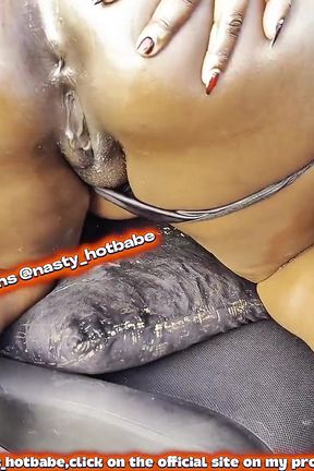 POV Car Sex- Horny Ebony Hanifasexy Got so Horny Stopped the Car in Public,fucked &amp; Squirted Inthe Middle of Nowhere
