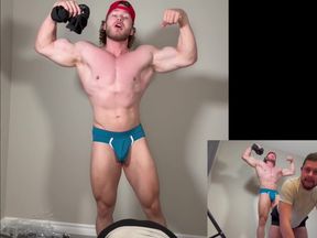 Muscle Domination Slaps Around A Good Boy