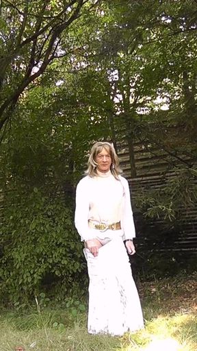 Thrilling moment from &quot;Naughty Outdoor Fashion Show In Nylon Stockings&quot;