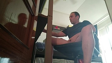 Big dick in action