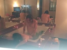 Honeymoon jacuzzi sex!