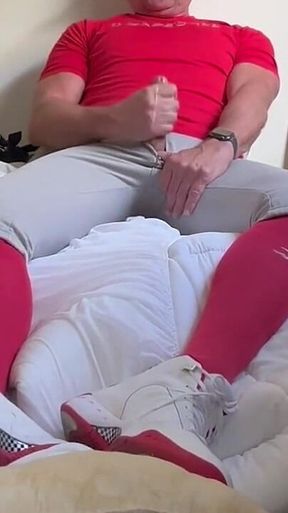 Alpha Baseball Playerjockdad87 Is at It Again Shooting His Jock Cum in Baseball Gear