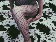 During sex, the wife demonstrates a striptease
