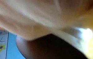 Masturbating with a lemon on bf's cam