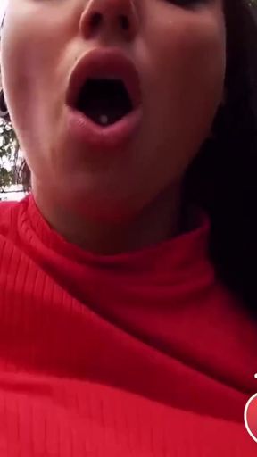 Memorable moment from &quot;Crazy City Public Sex With 2 Brunette Babes&quot;