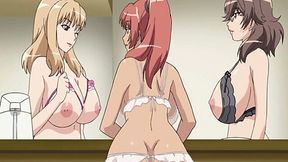 Three big breasted beauties with nice butts are waiting me to join them in bed