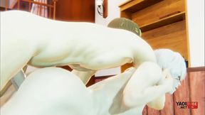 Tokyo Ghoul Yaoi - Kaneki is fucked in the floor - Anime manga asian japanese gay porn