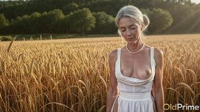 experienced granny with heavy tits deepthroats thick cock to the base [ai]