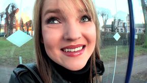 Blonde Babe Teases Tits and Toy in BDSM Bondage