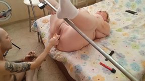 Torments Pussy with Sex Toys, Jerks off and Cums on Pussy