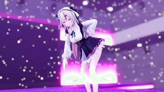 【MMD R-eighteen SEX DANCE】WHITE CHICK SHOWS HER LONG BOOTY AND FUCKS INSIDE INSANE RIDING激しいセックス[MMD R-18]