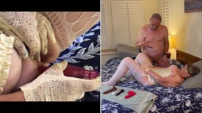 Granny Carmen Angel: Heavenly Dildo & Missionary Fuck To A Creampie