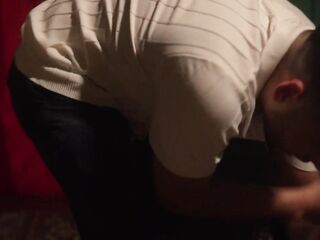 Stepfather leaves his stepdaughter Tiny eighteen alone with her stepbro and they bang until squirt!