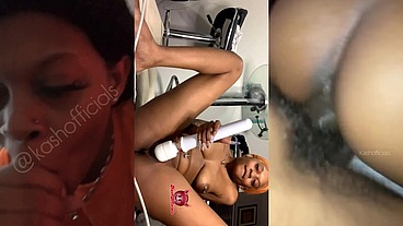 Kashofficials blowjob and masturbation compilation