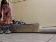 Public Locker Room Tampon Insertion
