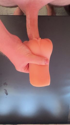 Fucking Pussy Toy and Cum Inside Creampie