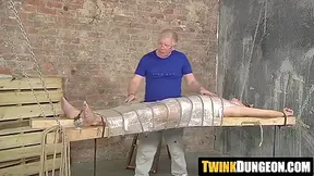 Young Twink Expertly Edged By Mature Masters Grip