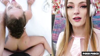 Petite Brunette Gets Pounded Rough In Homemade Doggystyle Until Cum Floods Her Face
