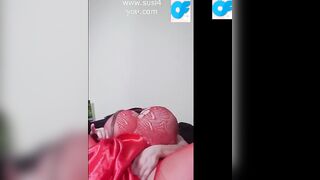 See those hot red boots susi masturbating on bed