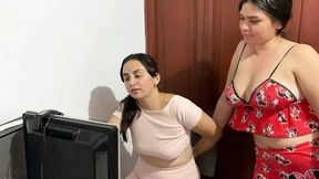 Horny girlfriend seeks out workman for some pussy action