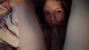 Clueless trans girl sucks her own cock raw filthy storage cut short