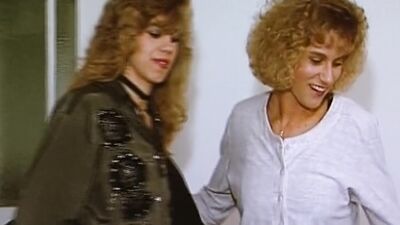 Blonde German MILFS shares big dick in vintage threesome