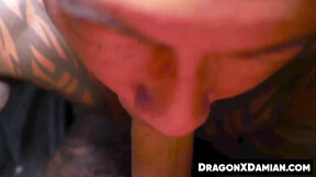 ”I throatfuck hunk Damian Dragon before proceeding to drill his hole”