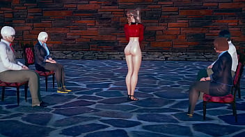 woman'_s bum exposed to audience