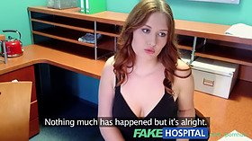 Big-titted newbie sucks and fucks for job at fakehospital!