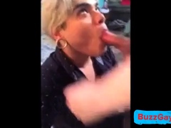 Latino Bitch Swallows Huge Load Hung White Thug